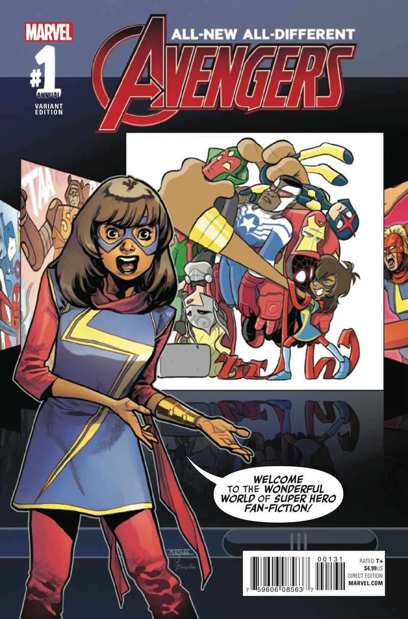 Image: Marvel Comics; variant by Mahmud Asrar, Jay Fosgitt, and Tamra Bonvillain